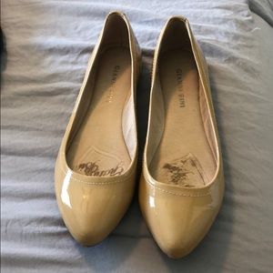 Tan patent flats